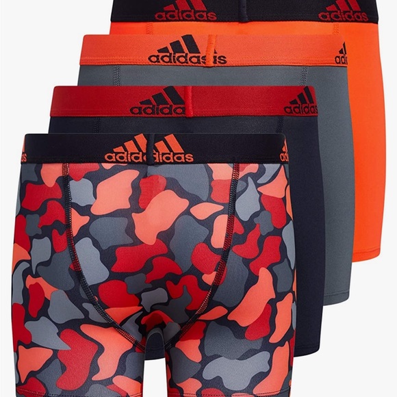 Adidas kids performance boxer brief under ware 4 pack size Sz L 14-16 - Picture 1 of 3